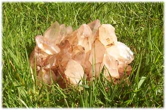 cyrstal cluster pink/brown 2.1kg