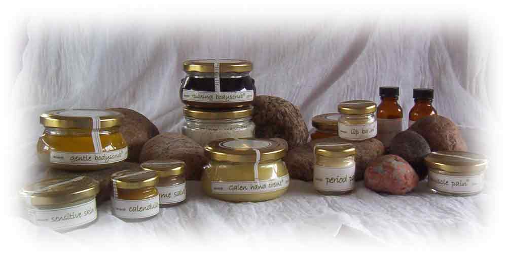 Hand made bodyscrubs, crèmes, salves, balms, mouth fresh, skin tonic